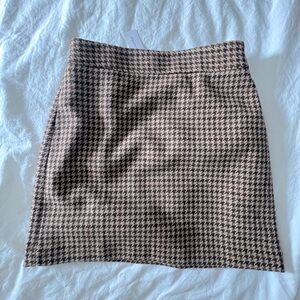 Wool mini skirt